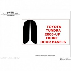 Plaques décoratives en imitation bois, carbone, aluminium pour Toyota Tundra 2000-2002. Lot L1654.