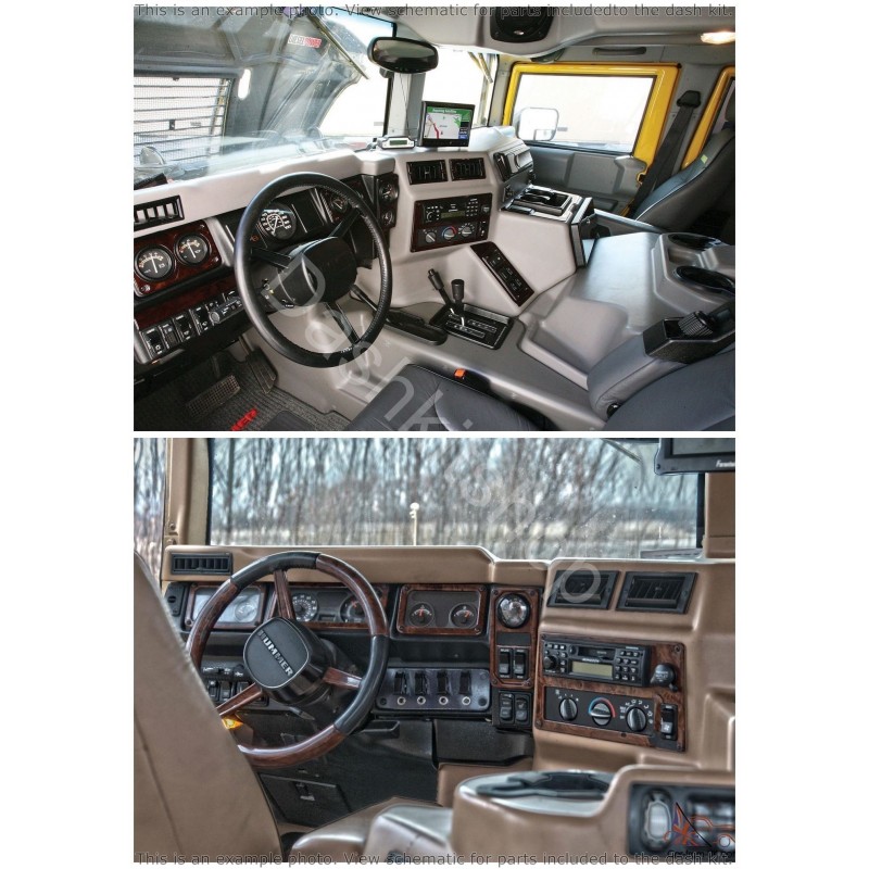 Dash trim kit for Hummer H1 2003-2007. L2538.
