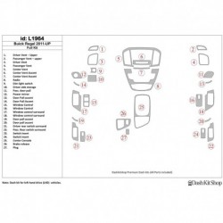Dash trim kit wood and carbon Buick Regal 2011-UP. Set L1964.