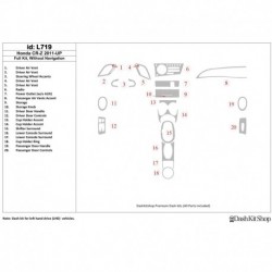 Dash trim kit wood and carbon Honda CR-Z 2011-UP. Set L719.